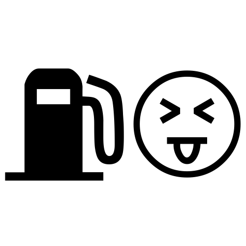 ⛽😝 Emoji Domain black and white Symbola rendering